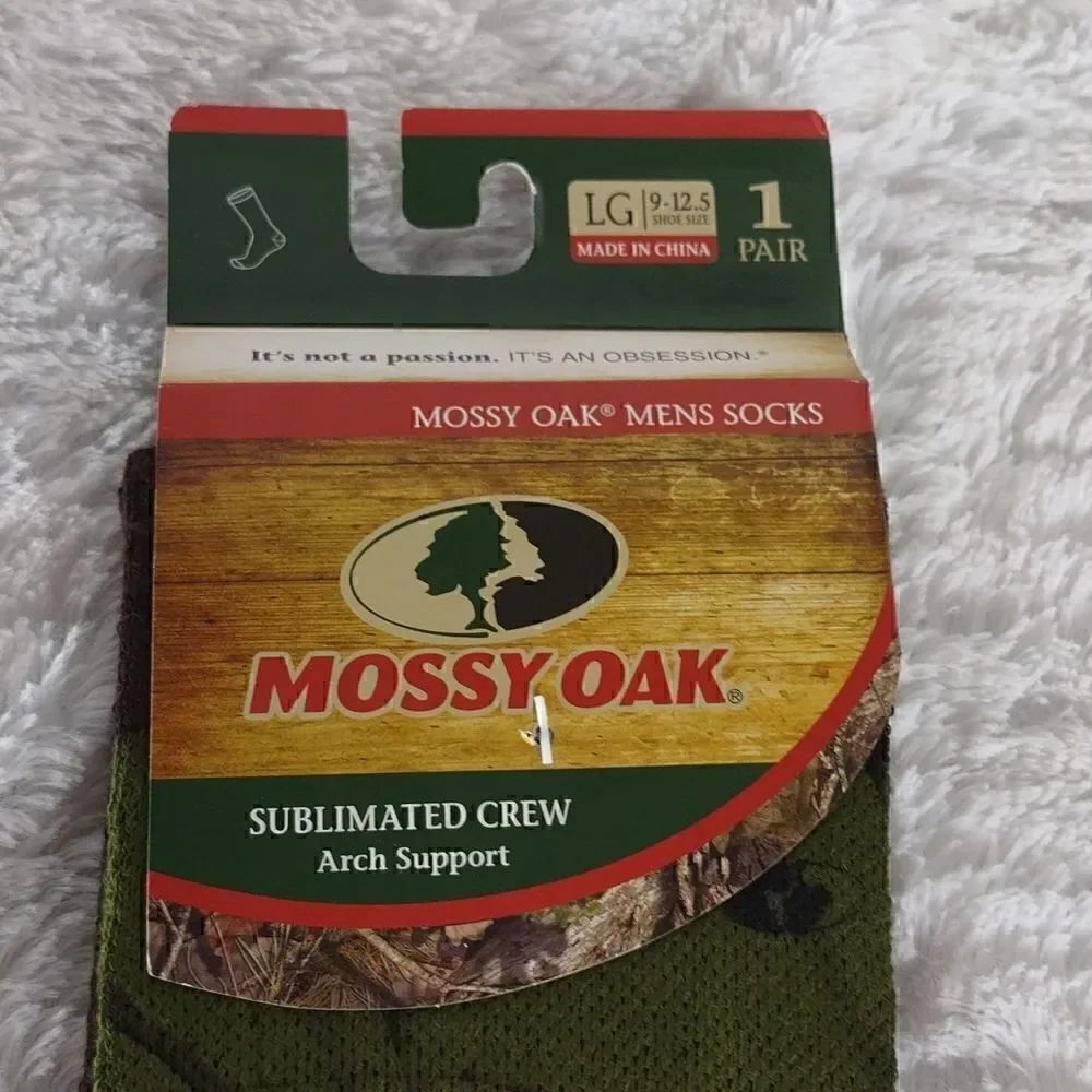 Mossy Oak Crew Camo Men's Socks - Picture 4 of 7